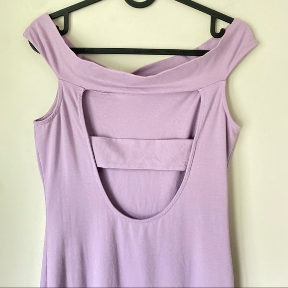 ASOS Bodycon Lilac Purple open Back Dress Size 8 - Picture 4 of 13